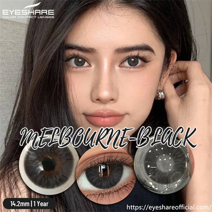 Melbourne Black 14.2mm 1 Pair | 1 Year