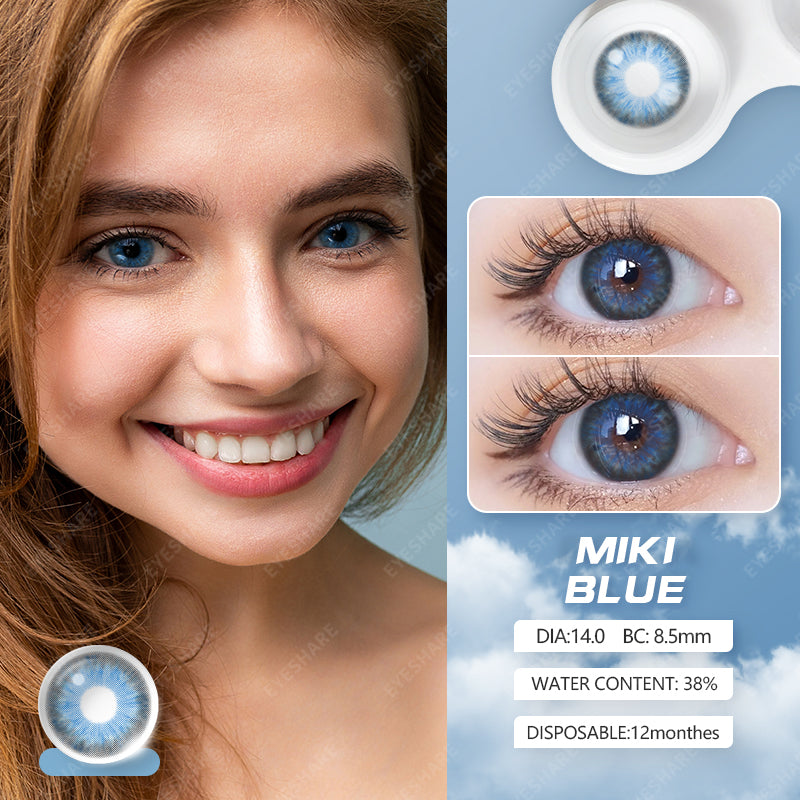 Miki Blue 14.0mm 1 Pair | 1 Year