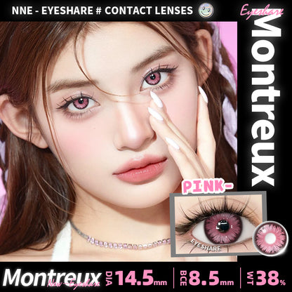 Cosplay Montreux Pink 14.5mm 1 Pair | 1 Year