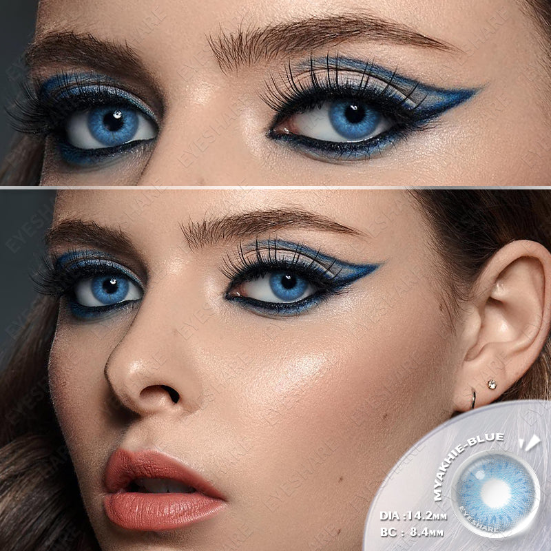 Myakhie Blue 14.2mm 1 Pair | 1 Year – eyeshare official contact lenses