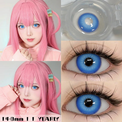 Cosplay Nebula AZUL 14,0 mm 1 par | 1 año
