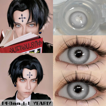 Cosplay Nebula GRAY 14.0mm 1 Pair | 1 Year