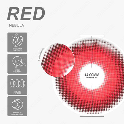 Cosplay Nebula Red 14,0 mm 1 par | 1 año