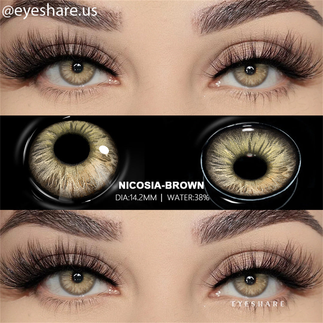 Marrón Nicosia 14,2 mm 1 par | 1 año