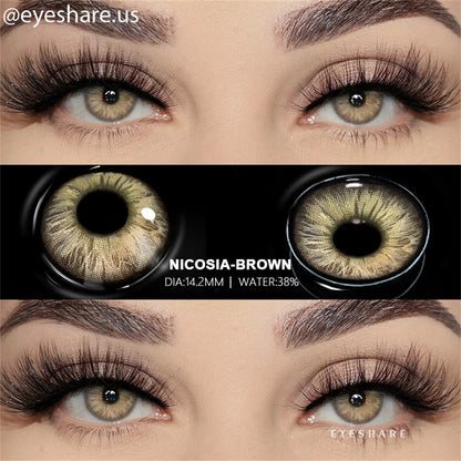 Marrón Nicosia 14,2 mm 1 par | 1 año