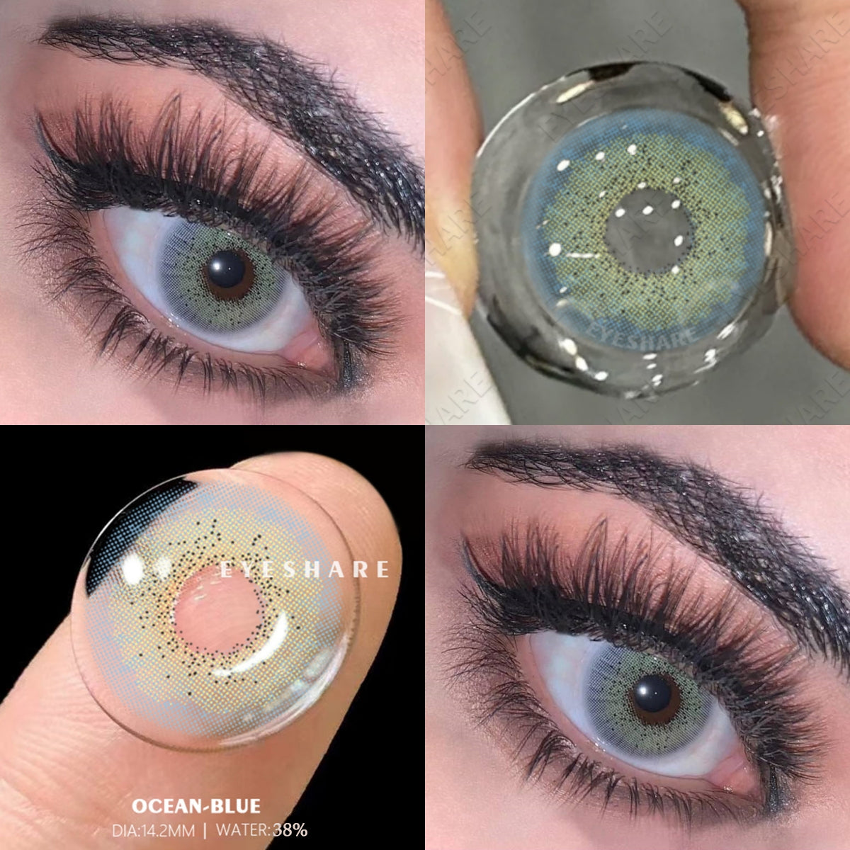 Ocean Blue 14.2mm 1 Pair | 1 Year