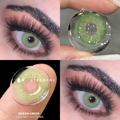 Verde océano, 14,2 mm, 1 par | 1 año