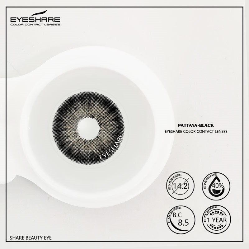 Pattaya Black 14,2 mm 1 par | 1 año