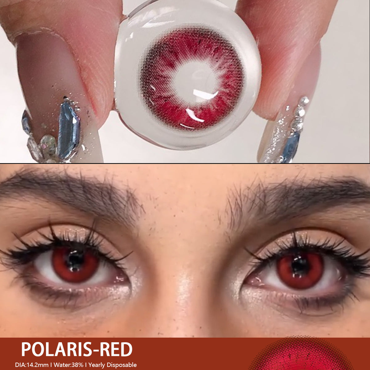 Polaris Red 14,2 mm, 1 par | 1 año
