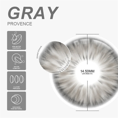 Provence Gray 14.5mm 1 Pair | 1 Year