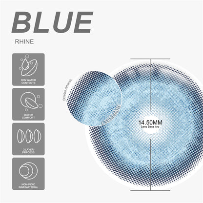 Cosplay Rhine Blue 14.5mm 1 Pair | 6 Months