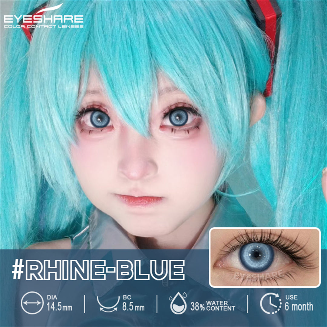 Cosplay Rhine Blue 14.5mm 1 Pair | 6 Months