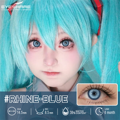 Cosplay Rhine Blue 14.5mm 1 Pair | 6 Months