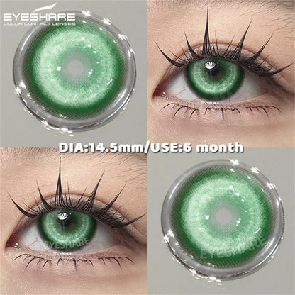 Cosplay Rhine Green 14.5mm 1 Pair | 6 Months
