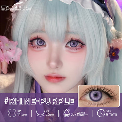 Cosplay Rhine Purple 14.5mm 1 Pair | 6 Months