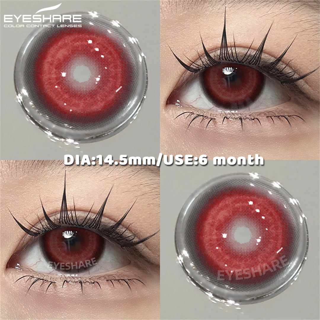 Cosplay Rhine Red 14.5mm 1 Pair | 6 Months