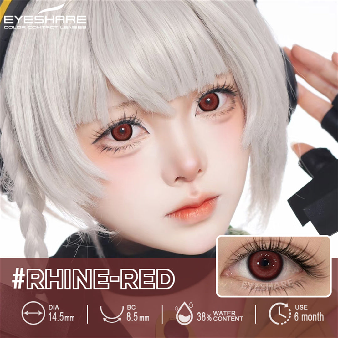 Cosplay Rhine Red 14.5mm 1 Pair | 6 Months