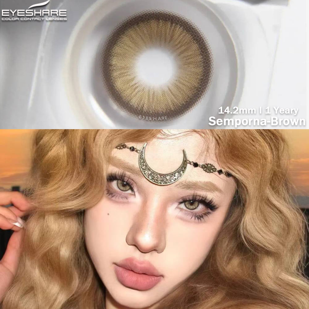 Semporna Marrón 14,2 mm 1 par | 1 año