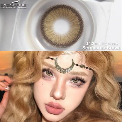 Semporna Marrón 14,2 mm 1 par | 1 año