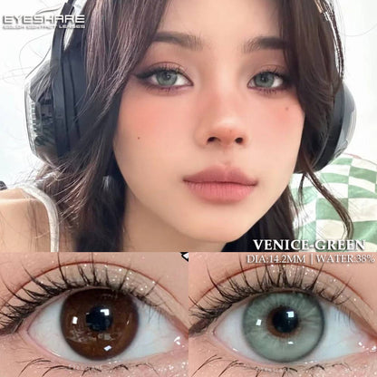 Venice Green 14.2mm 1 Pair | 1 Year