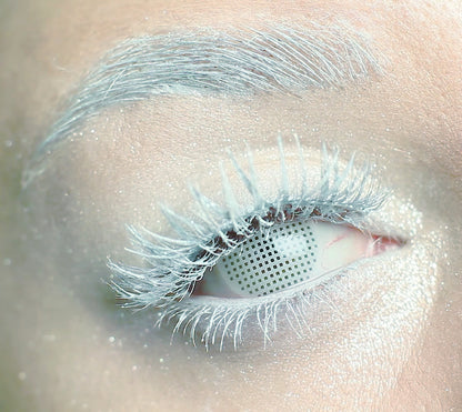 Cosplay White Mesh 14.0mm 1 Pair | 1 Year