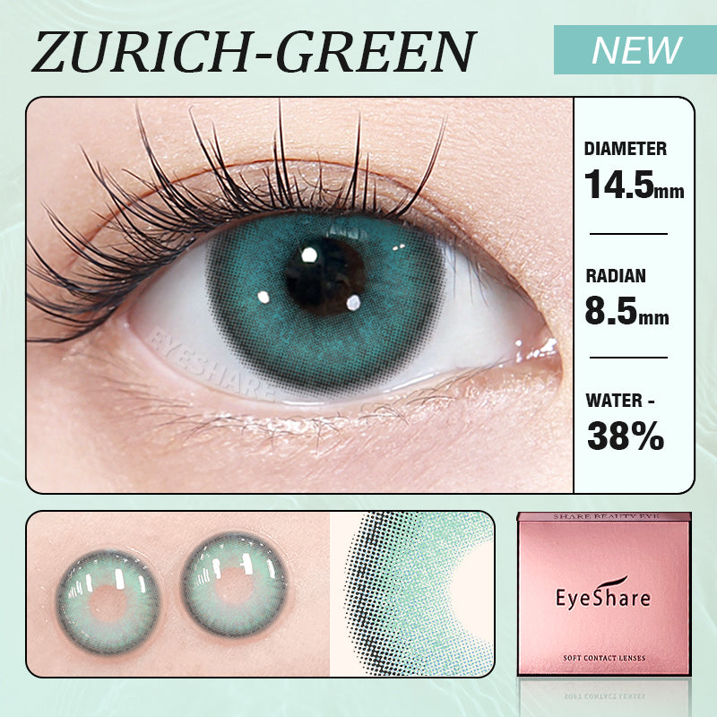 Zurich Green 14,5 mm 1 par | 1 año