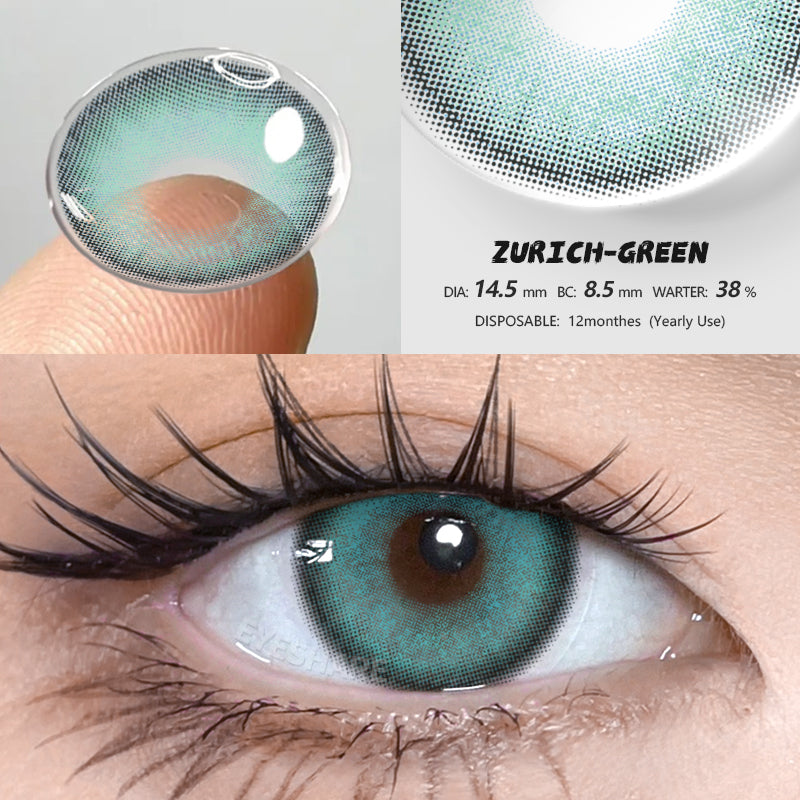 Zurich Green 14,5 mm 1 par | 1 año