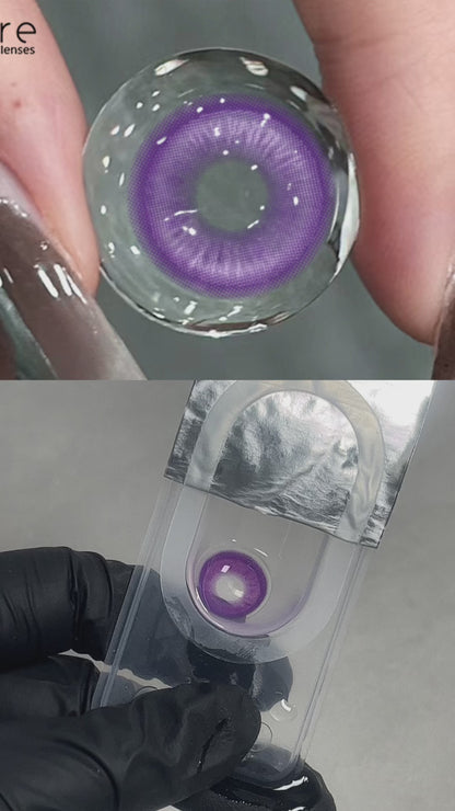 Cosplay Madrid Purple 14.0mm 1 Pair | 1 Year