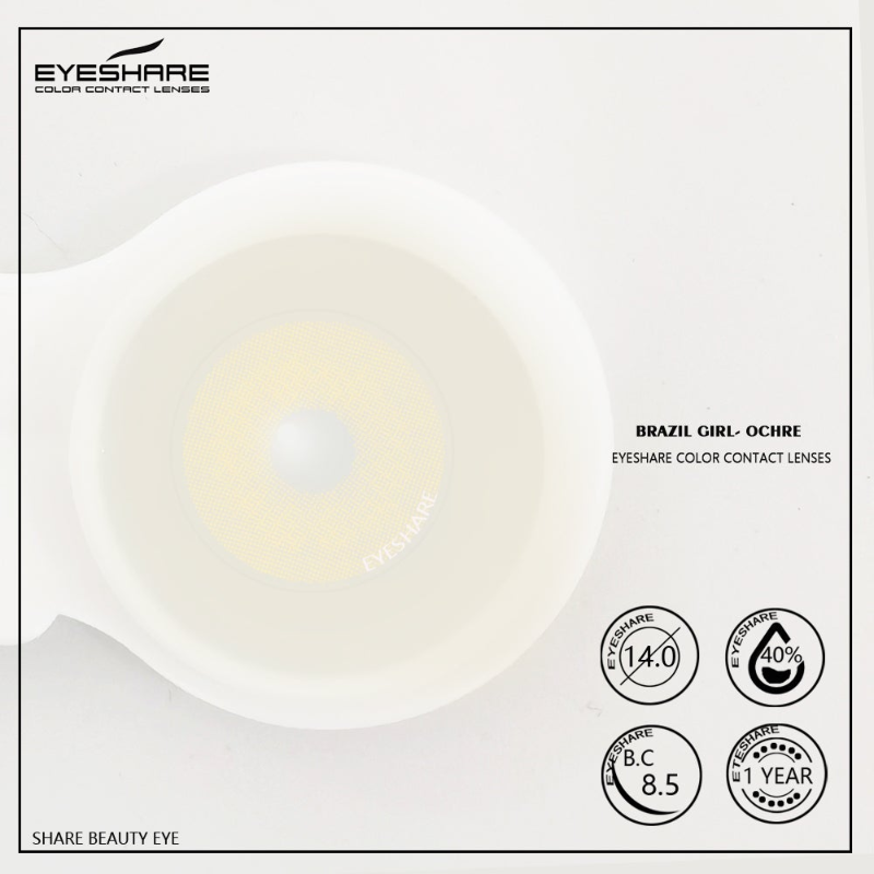 Brazilgirl Ocre 14,0 mm 1 par | 1 año