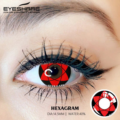 Cosplay HEXAGRAM 14,5 mm 1 par | 1 año