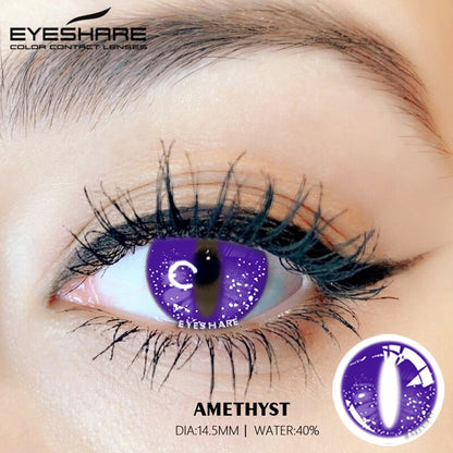 Cosplay Amethyst 14.5mm 1 Pair | 1 Year