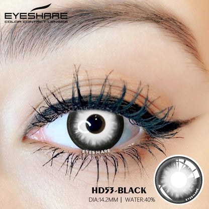 Cosplay HD53 Black 14.2mm 1 Pair | 1 Year