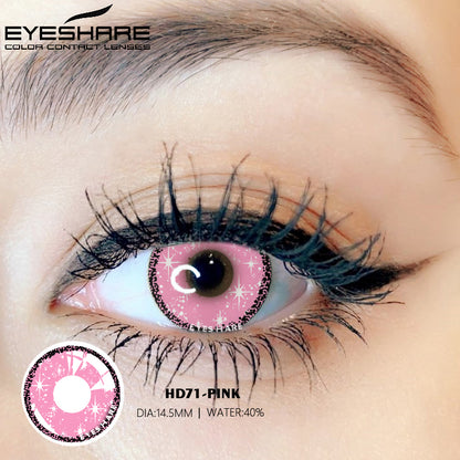 Cosplay HD71 Rosa 14,5 mm 1 par | 1 año