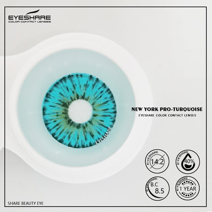 NewYork Turquoise 14,2 mm 1 par | 1 año